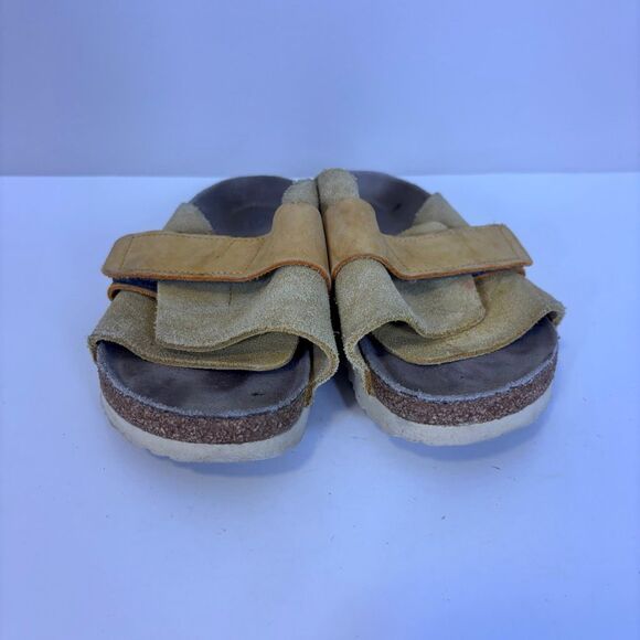 Birkenstock Yellow Suede Strap Slide Sandals Size 36 = 5-5.5 - Picture 5 of 7